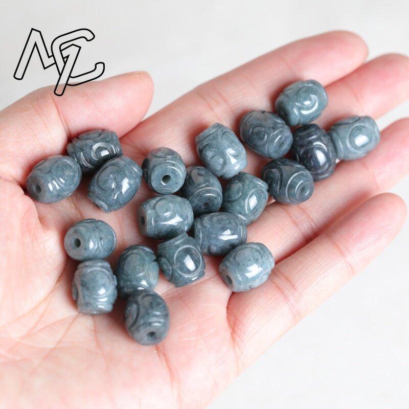 ลูกปัดหยกน้ำสีฟ้าธรรมชาติ 5 ชิ - Earrings บทวิจารณ์และราคา
