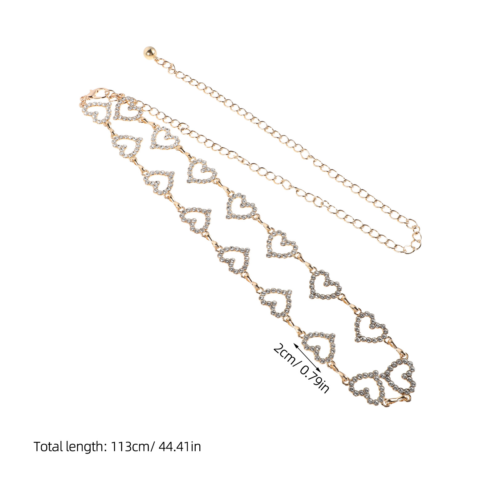 เข็มขัดโลหะประดับเพชรเทียมแบบป - Body Jewelry บทวิจารณ์และราคา