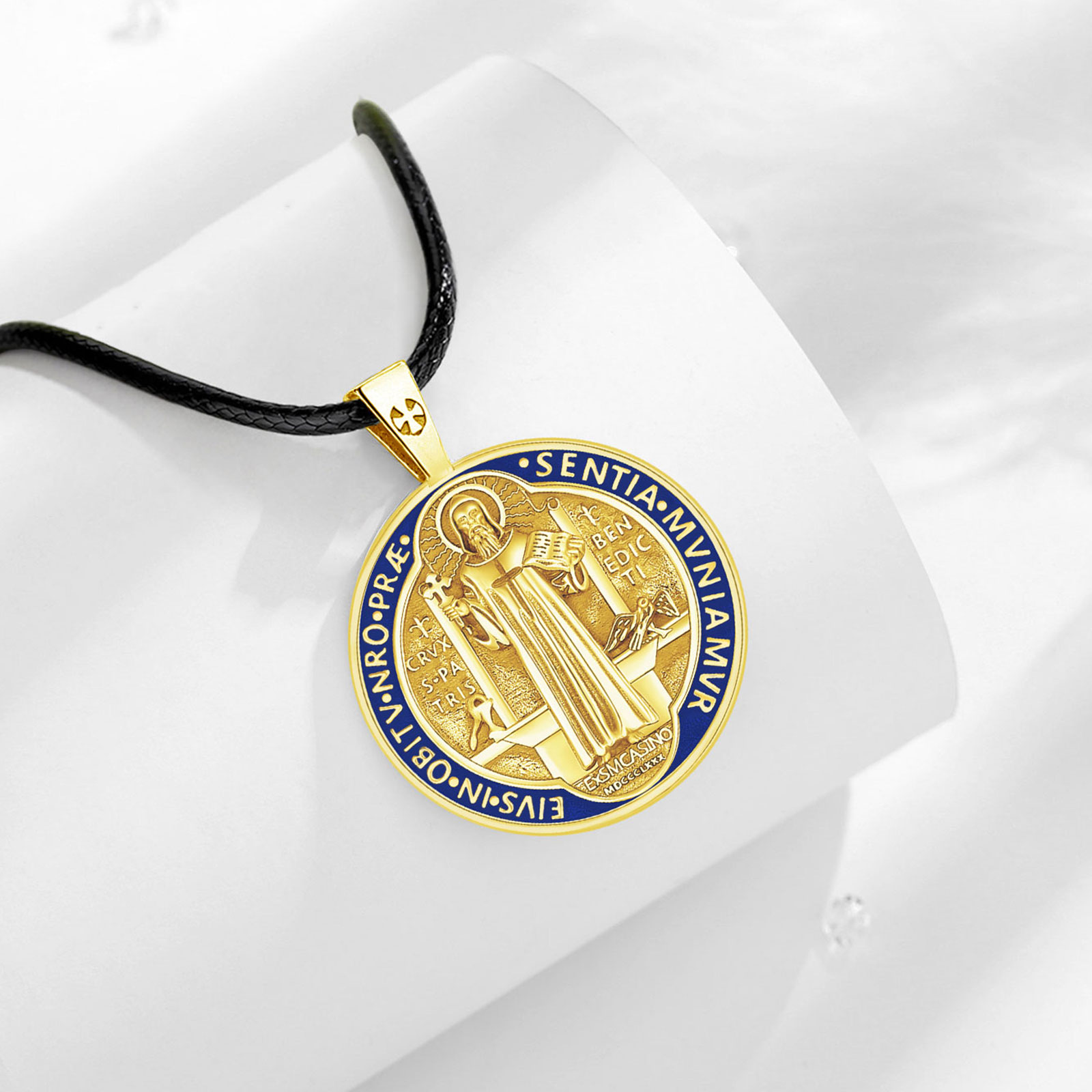 Eudora 925 เงินสเตอร์ลิง Saint - Cross Pendant Necklace Gold บทวิจารณ์และราคา