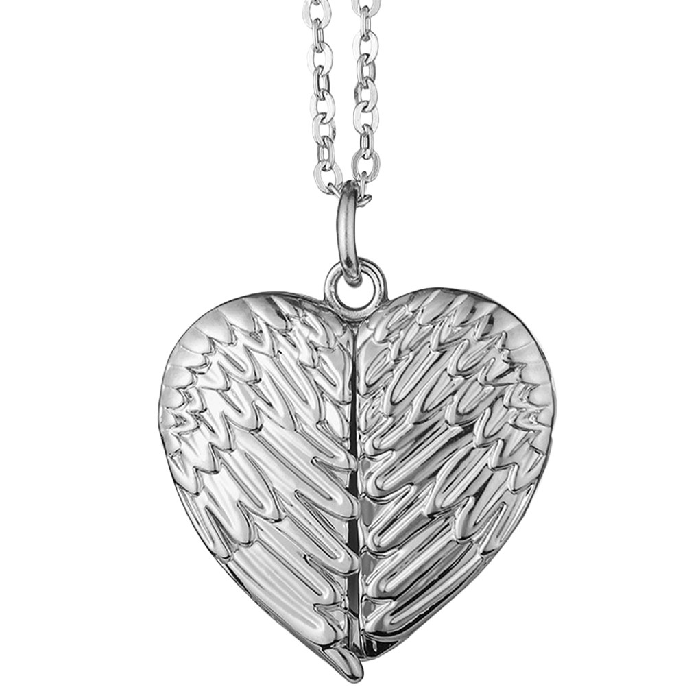 สร้อยคอจี้รูปหัวใจสำหรับผู้หญิ - Heart Locket Necklace Photo บทวิจารณ์และราคา