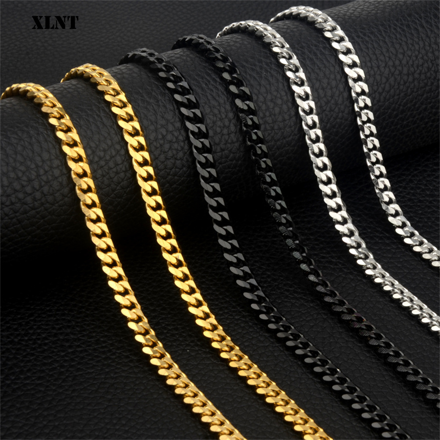 3/5/7/9/11 มม.เงินสร้อยคอสแตนเ - Cuban Link Chain 12Mm บทวิจารณ์และราคา