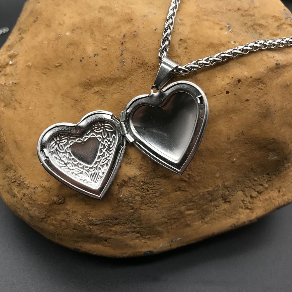 HOOH 1PC รูปหัวใจเพื่อนกรอบรูป - Heart Locket Necklace Photo บทวิจารณ์และราคา