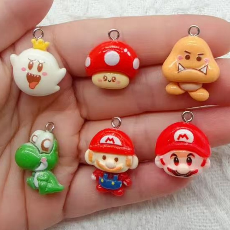 จี้การ์ตูนเรซิน 10 ชิ้น, อุปกร - Earrings บทวิจารณ์และราคา